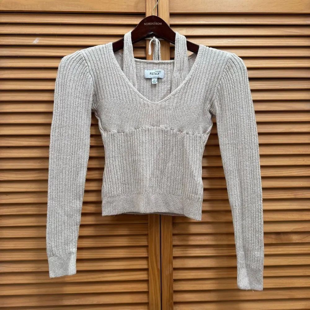 Pistola tan long sleeve sweater size XS